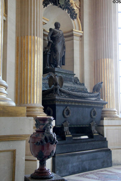 Tomb of Jérôme Bonaparte (1784-1860), Napoleon's youngest brother, at Les Invalides. Paris, France.