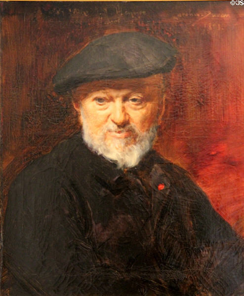 Portrait of Jean-Jacques Henner (1891) by Charles Auguste Émile Durand (aka Carolus-Duran) at J.J. Henner Museum. Paris, France.