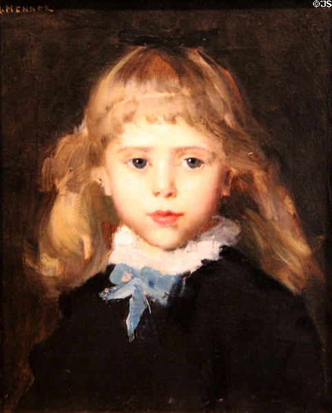Portrait of Henriette Germain (1874) by Jean-Jacques Henner at J.J. Henner Museum. Paris, France.