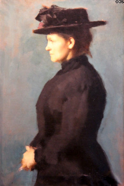 Portrait of Eugénie Henner (c1890) by Jean-Jacques Henner at J.J. Henner Museum. Paris, France.