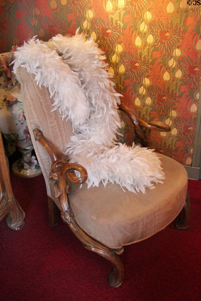 Art Nouveau armchair at Maxim's Art Nouveau Collection 1900. Paris, France.