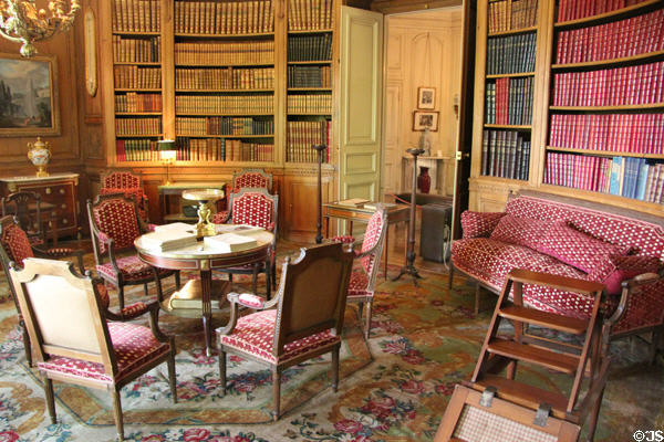 Library at Nissim de Camondo Museum. Paris, France.