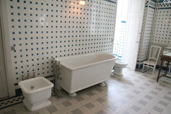 Bathroom at Nissim de Camondo Museum. Paris, France.
