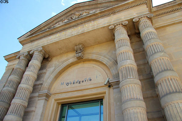 Orangerie museum entrance. Paris, France.