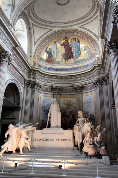 Monument to Convention Nationale, National Convention parliament of French Revolution (1792-5) at Pantheon. Paris, France.