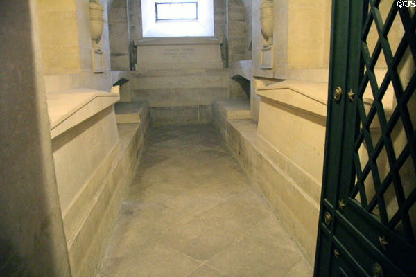 Burial aisle of Alexandre Dumas (1802-70) at Pantheon. Paris, France.