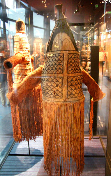 Reed costume-masks from Amazonia at Musée du quai Branly. Paris, France.