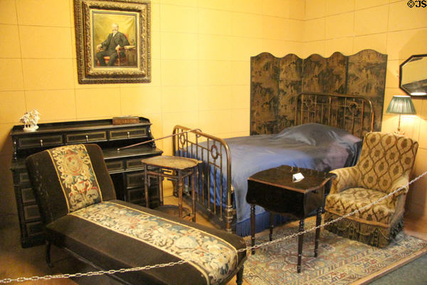 Marcel Proust room with furniture & objects resembling those he used at his three successive lodgings in Paris (c1906-1922) during which time he wrote his most famous work, Remembrance of Things Past, at Carnavalet Museum. Paris, France.
