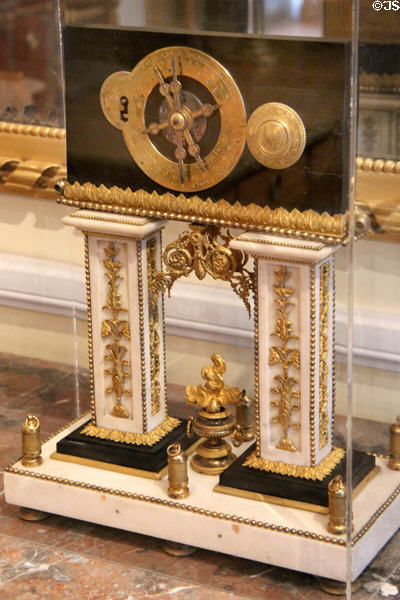 Model of security lock (Paris,1789) with gilded bronze & marble by Ambroise & Landry at Carnavalet Museum. Paris, France.