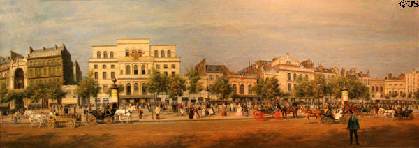 Temple Boulevard painting (1862) by Adolphe Martial Potemont at Carnavalet Museum. Paris, France.