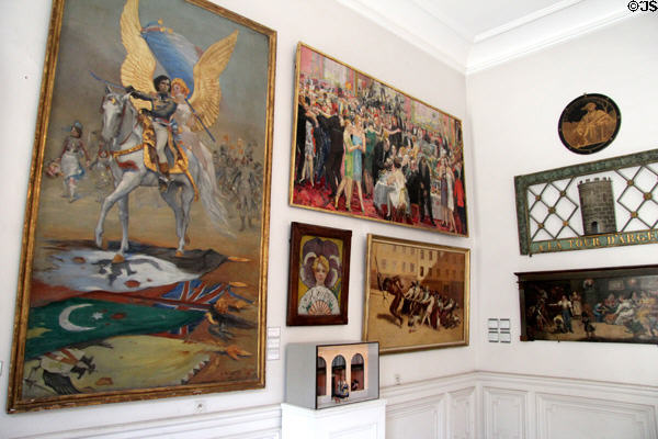 Early 20thC paintings at Carnavalet Museum. Paris, France.
