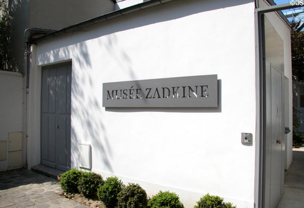 Museum Zadkine entrance. Paris, France.