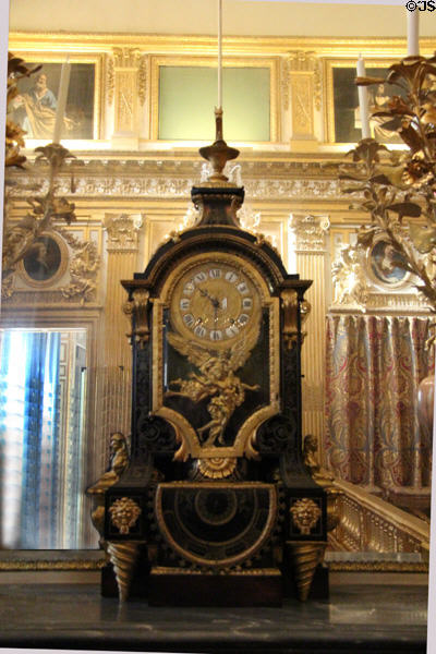 Barometer clock (1675) designed by André-Charles Boulle & movement by Nicolas Gribelin at Versailles Palace. Versailles, France.