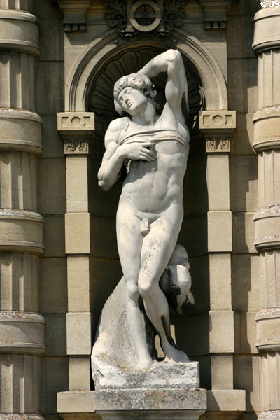 Statue at Château de Chantilly. Chantilly, France.