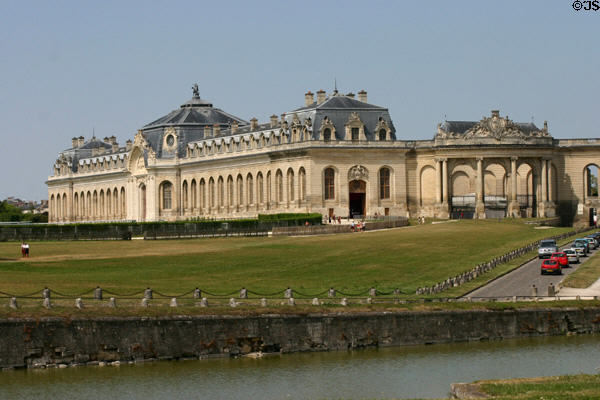Grand Stables (Grandes Écuries) (18thC) at Château de Chantilly. Chantilly, France. Architect: Jean Aubert.
