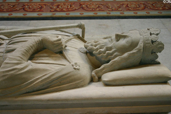 Tomb of Clovis I, first King of Franks, at St-Denis Basilica. St Denis, France.