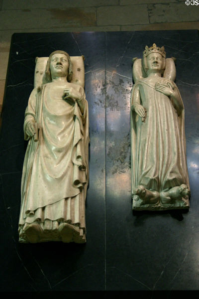Tomb of Charles V & Jeanne de Bourbon at St-Denis Basilica. St Denis, France.