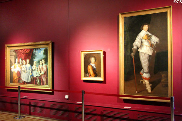 Portraits displayed in Museum of Fine Arts. Reims, France.