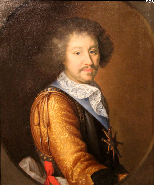 François d'Espinay, Marquis Saint-Luc painting (1631) by Ferdinand Elle at Museum of Fine Arts. Reims, France.