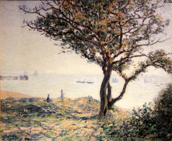 The Harbor of Cardiff painting (1897) by Alfred Sisley at Museum of Fine Arts. Reims, France.