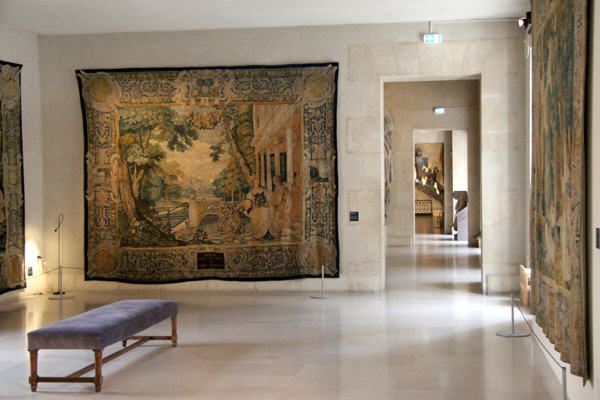 Tapestry gallery at Tau Palace Museum. Reims, France.