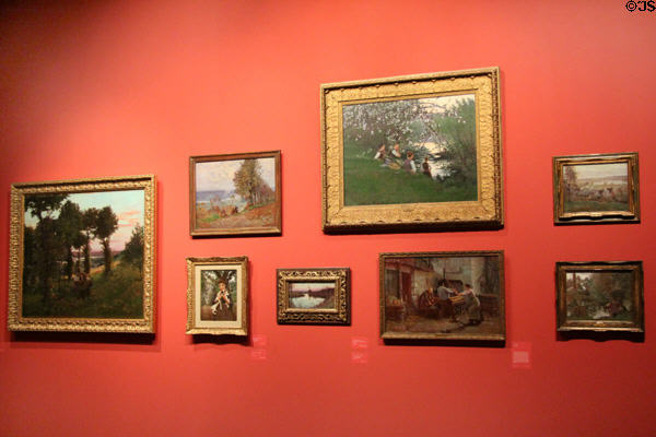 Collection of works by Joseph-Félix Bouchor (1853-1937) at Vannes Museum of Beaux Arts. Vannes, France.