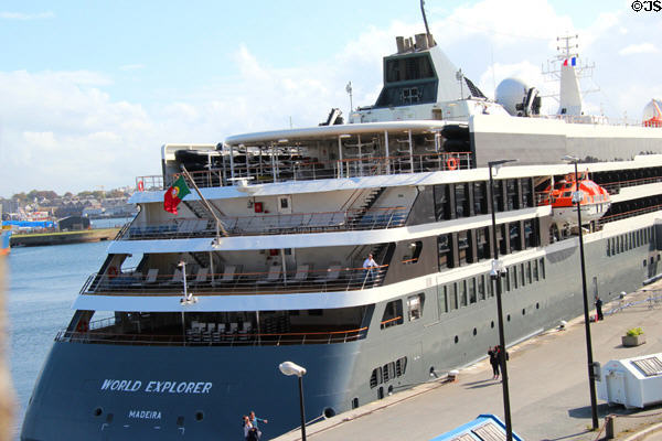 World Explorer cruise ship. St Malo, France.