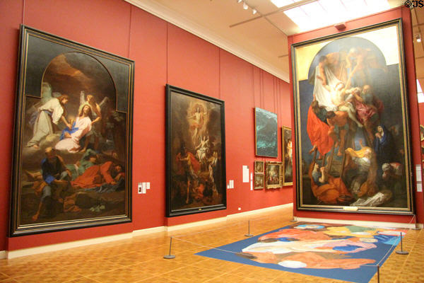 Gallery at Museum of Fine Arts of Rennes. Rennes, France.