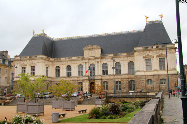Parliament of Brittany (mid 17thC) now housing Rennes Court of Appeal on Place de Palais. Rennes, France.