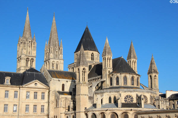 Romanesque abbey church of Saint-Étienne (Saint Stephen) (building started 1066). Caen, France.