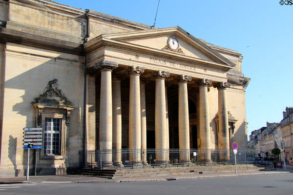 Caen palais de justice (1783-1866) courthouse. Caen, France. Style: Neoclassical. Architect: Armand Lefebvre.