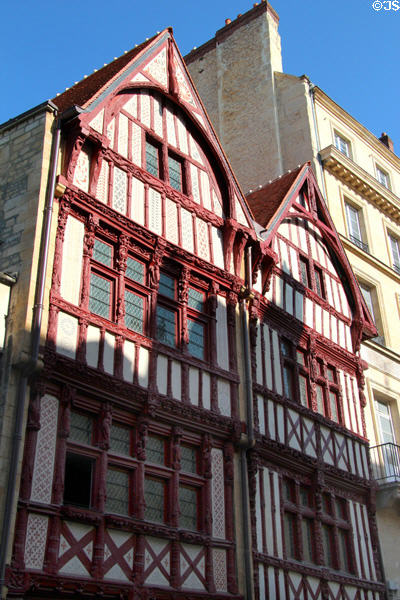 Half-timbered house (16thC) on St-Pierre Street. Caen, France.
