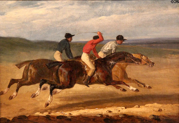 Study for Epsom Derby painting (c1821) by Théodore Géricault at Caen Museum of Fine Arts. Caen, France.
