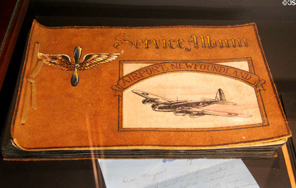 Souvenir air force service album from Newfoundland at Juno Beach Centre. Courseulles-sur-Mer, France.
