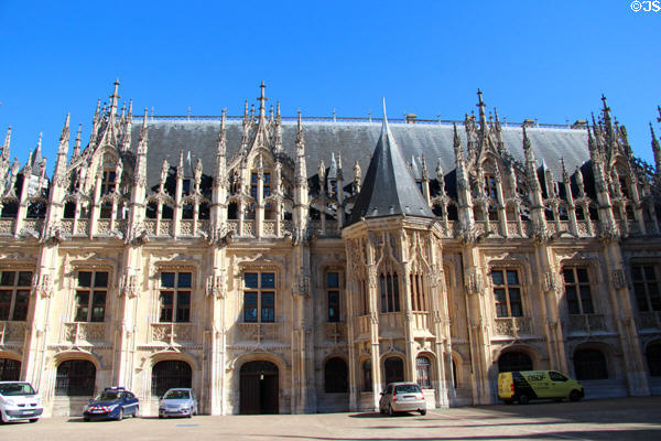 Palais Royal (1508 & 1543) of former Parliament of Normandy & Courthouse. Rouen, France. Style: Gothic.
