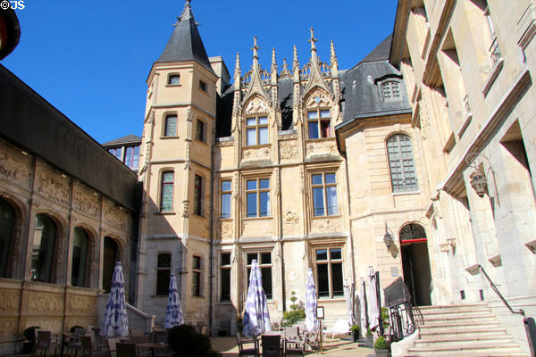 Courtyard of Hotel de Bourgtheroulde. Rouen, France.