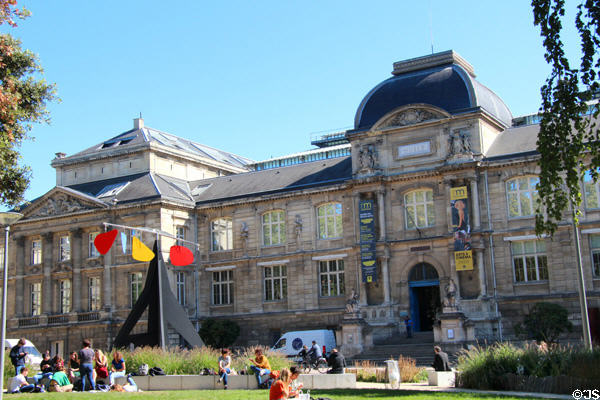 Rouen Museum of Fine Arts (1877-88) with Calder Mobile. Rouen, France. Style: Beaux-Arts. Architect: Louis Sauvageot.
