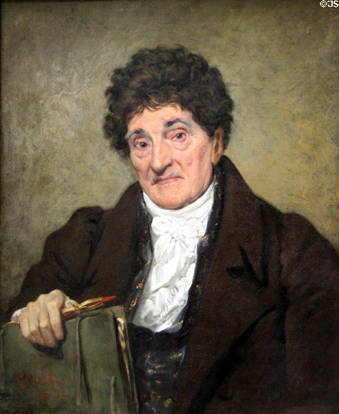 Portrait of Jean-Baptiste Descamps (1832) by Joseph-Désiré Court at Rouen Museum of Fine Arts. Rouen, France.