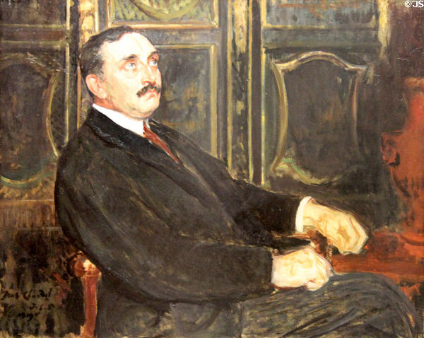 Portrait of Paul Claudel (1919) by Jacques-Emile Blanche at Rouen Museum of Fine Arts. Rouen, France.
