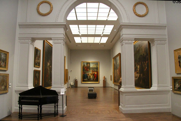 Second floor gallery featuring mostly 17th & 18thC French paintings at Angers Fine Arts Museum. Angers, France.