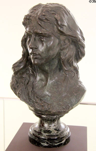 Bronze sculpture of Rose Beuret en mignon (1870) by Auguste Rodin at Angers Fine Arts Museum. Angers, France.