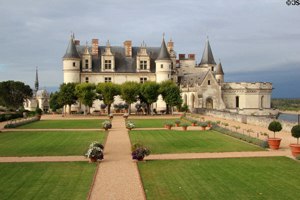 Royal Lodge & Naples Terrace at Chateau Royal of Amboise. Amboise, France.