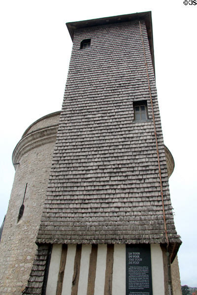 Tour de Foix, vestige of original defensive tower (13thC) at Blois Chateau. Blois, France.