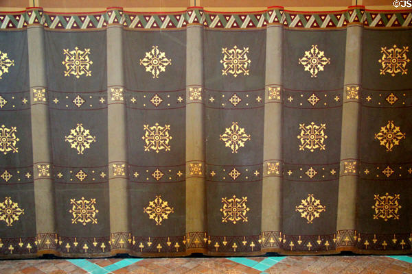 NeoGothic wall hanging (c1866) in Estates General Room at Blois Chateau. Blois, France.