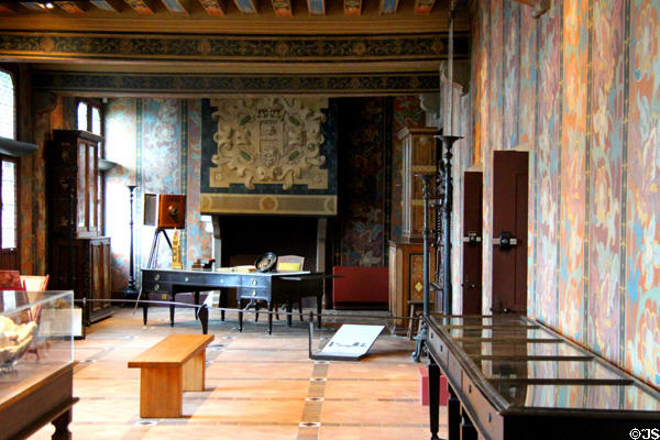 Felix Duban Gallery features 1843 restoration of Chateau of Blois. Blois, France.