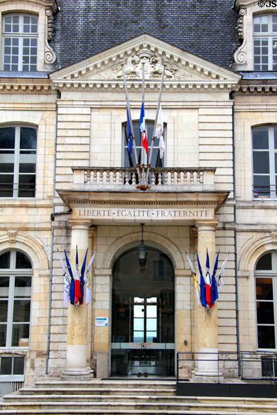 Entrance to Blois city hall. Blois, France.
