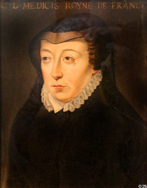 Portrait of Catherine de Medici (late 19thC) at Chaumont-Sur-Loire. France.