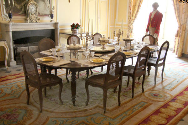 Dining room at Chateau D'Ussé. Ussé, France.