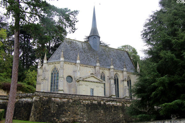 Chapel St Anne d'Usse (1528) at Chateau D'Ussé. Ussé, France.