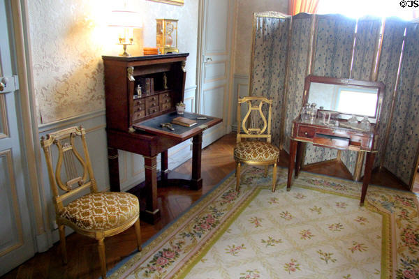 Dressing room at Cheverny Chateau. Cheverny, France.